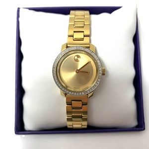 Women’s Gold and Diamond Bezel Movado Watch